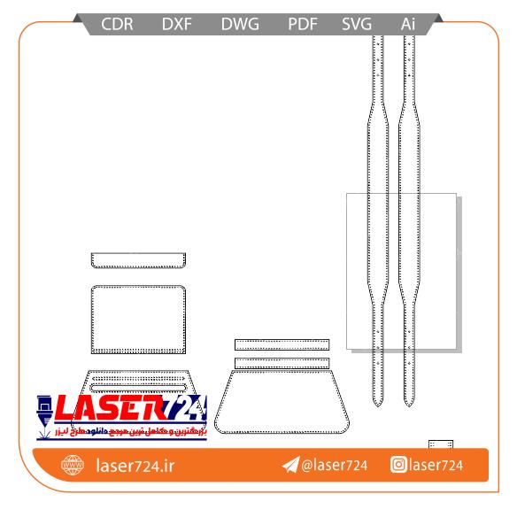 تصویر طرح لیزر کیف چرمی زنانه #2