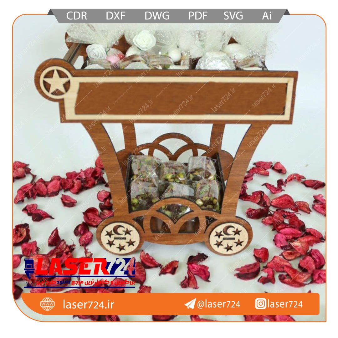 تصویر طرح لیزر چرخ طافی #1