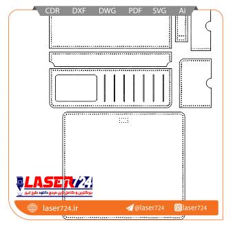 تصویر طرح لیزر کیف دسته چک #2