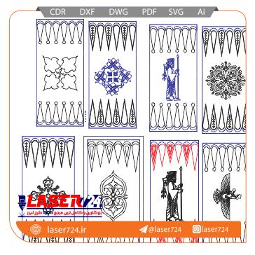 تصویر طرح لیزری تخته نرد #1