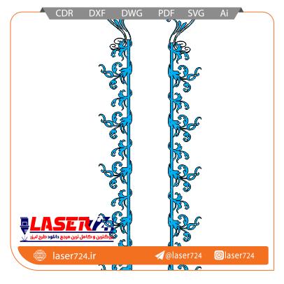 تصویر طرح لیزری وکتور حاشیه #1