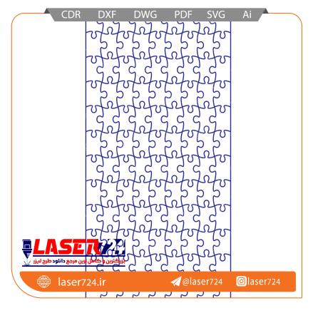 تصویر طرح لیزری پازل 108 تیکه #1