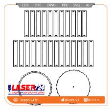 تصویر طرح لیزری باکس گل(قطر 19 و ارتفاع 15) #1