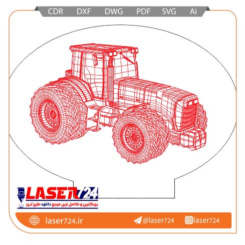 تصویر طرح لیزری بالبینگ طرح تراکتور #1