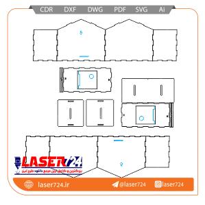 تصویر طرح لیزری دو مدل صندوق صدقات #1