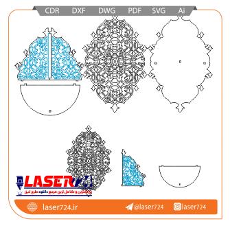تصویر طرح لیزری شلف(6 میل) #1