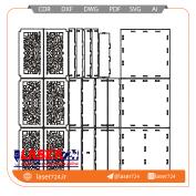 تصویر طرح لیزری باکس تذهیب #1