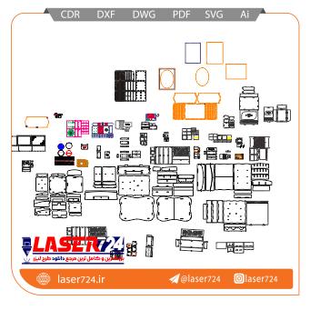 تصویر طرح لیزری 30 مدل جعبه (فایل طلایی) #1