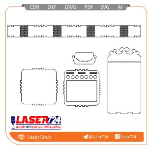 تصویر طرح لیزری جا کارتی #1