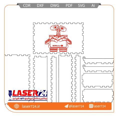 تصویر طرح لیزری جعبه #1
