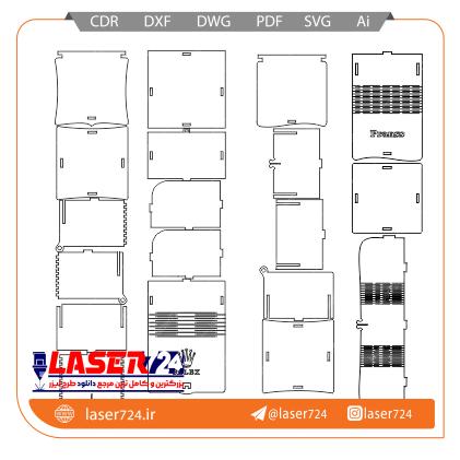 تصویر طرح لیزری 4 مدل جعبه انگشتر #1
