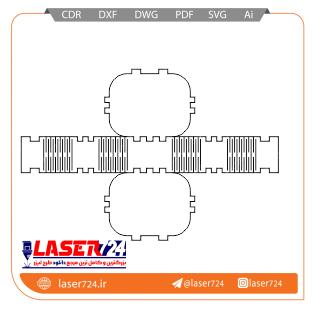 تصویر طرح لیزری جعبه حلقه #1