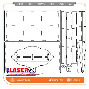 تصویر طرح لیزری جعبه #1