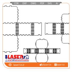 تصویر طرح لیزری باکس ساده #1