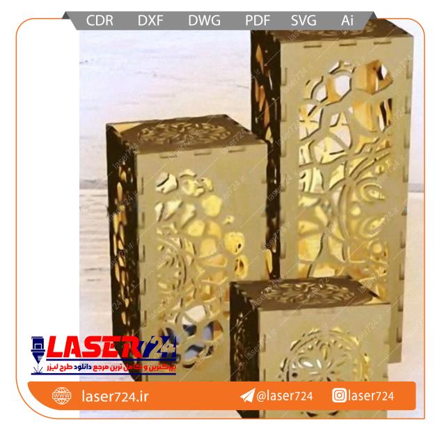 تصویر طرح لیزر باکس نوری سه مدل #1