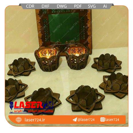 تصویر طرح لیزر هفت سین با آیینه #1