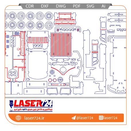 تصویر طرح لیزر ماکت ون #2