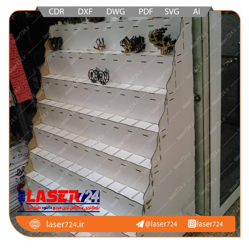 طرح استند تاپر8 طبقه (ارتفاع 1.20 متر) تصویر شماره 2