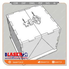 تصویر طرح لیزر باکس مدل دار (6 میل) #1