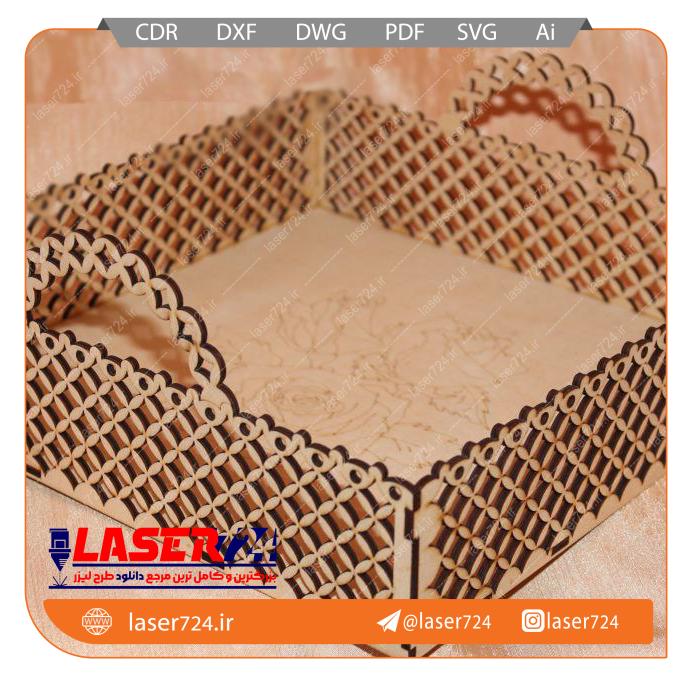 طرح برش لیزری سبد تصویر شماره 1
