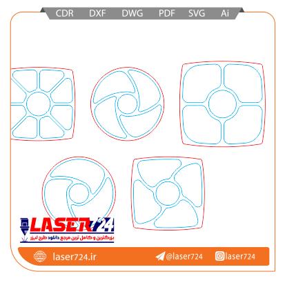 تصویر طرح لیزر باکس آجیل 5 مدل (بدون کلاف) #2