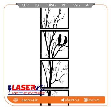 تصویر طرح وکتور تابلو پرنده #1