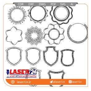 تصویر طرح مهر حاشیه دایره ای #1
