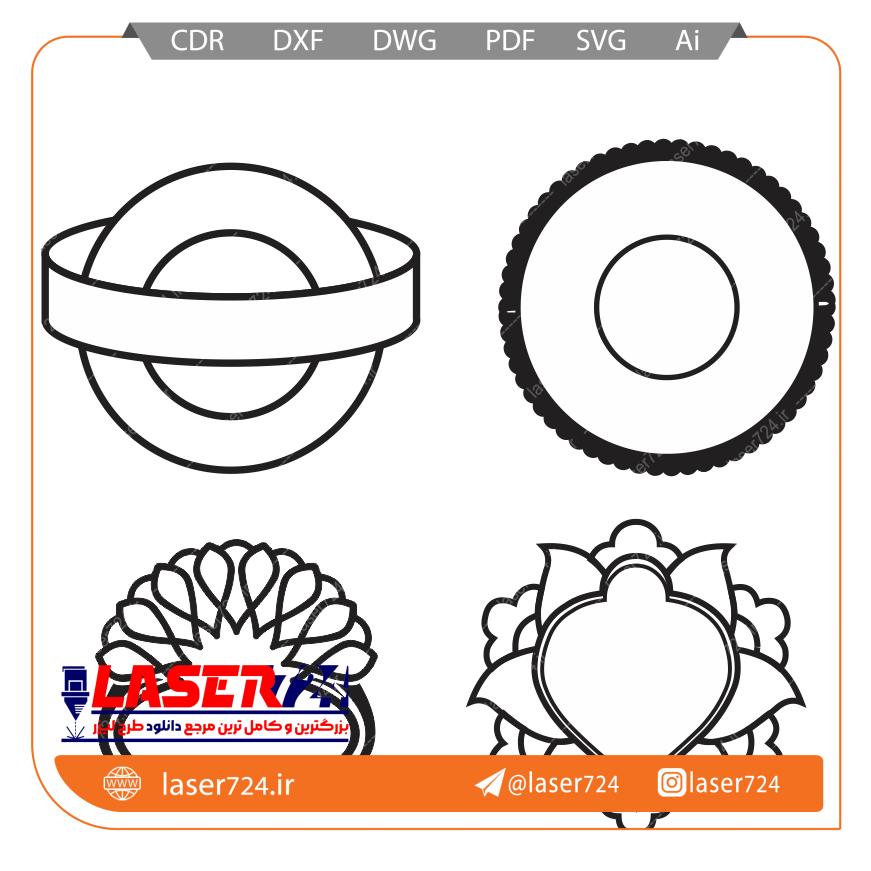 تصویر طرح حاشیه مهر دایره ای #1