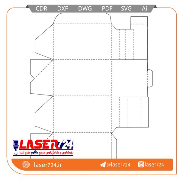 تصویر طرح لیزر جعبه مقوا #1