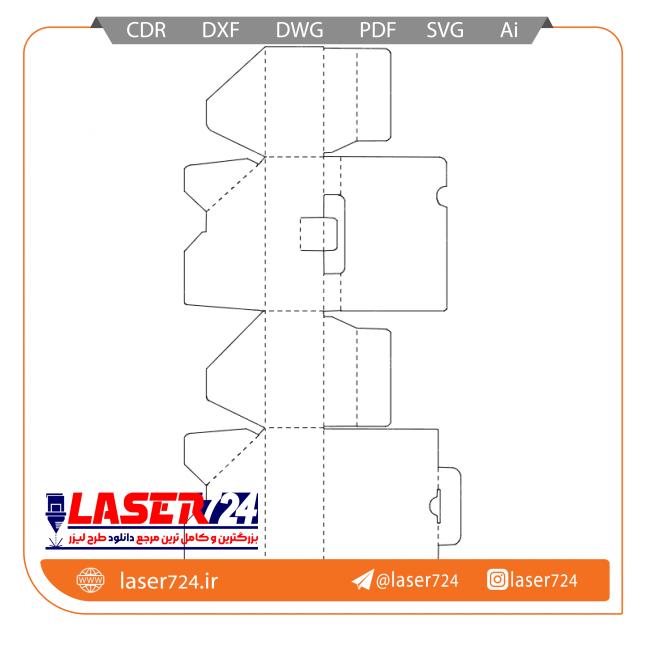 تصویر طرح لیزر باکس مقوا #1