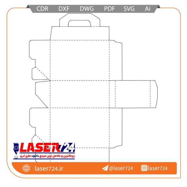تصویر طرح لیزر جعبه مقوایی #1