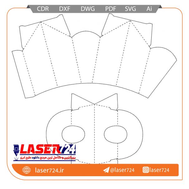 تصویر طرح لیزر جعبه مقوایی #1