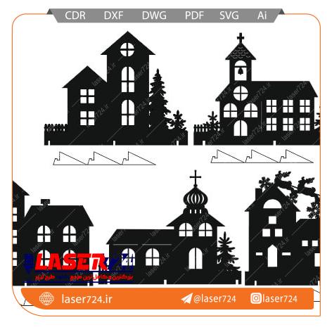 تصویر طرح لیزر استند طرح خانه #1