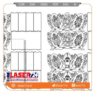 تصویر طرح لیزر سبد  تخم مرغ #2