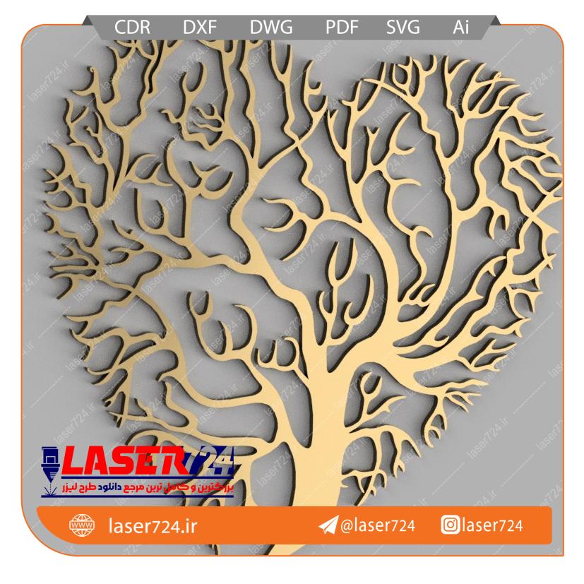 طرح لیزر درخت تصویر شماره 1