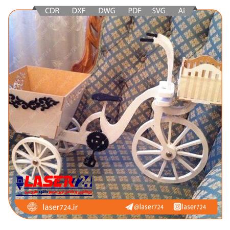 تصویر طرح لیزری پازل دوچرخه #1