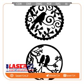 تصویر طرح استیکر گنجشک #1