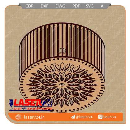 تصویر طرح لوستر چوبی #1