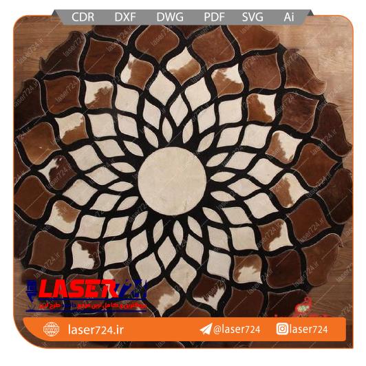 تصویر طرح تابلو دیوارکوب چرم #1