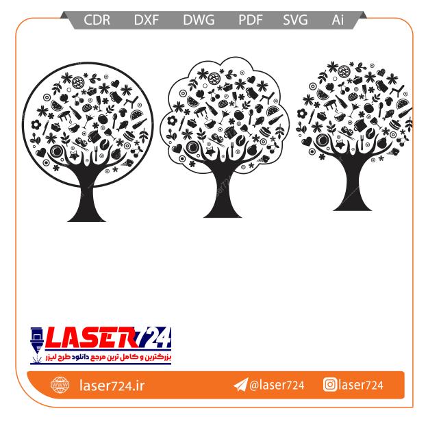 تصویر طرح استیکر دیواری آشپزخانه #1