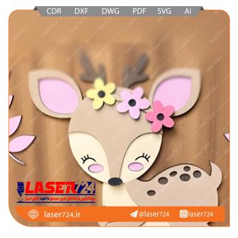 تصویر طرح تابلو گوزن #1