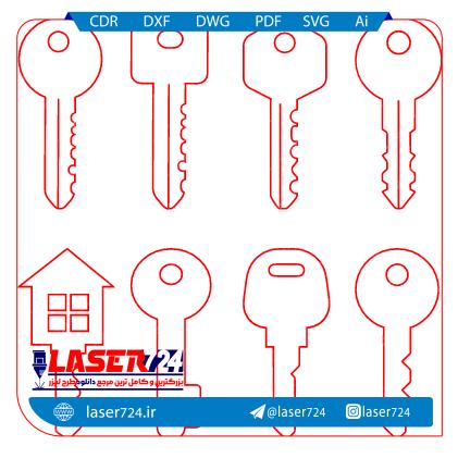 تصویر طرح نئون کلید #1